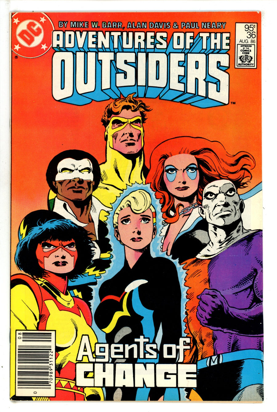 Adventures of the Outsiders Vol 1 36 Canadian Price Variant FN+ (1986)