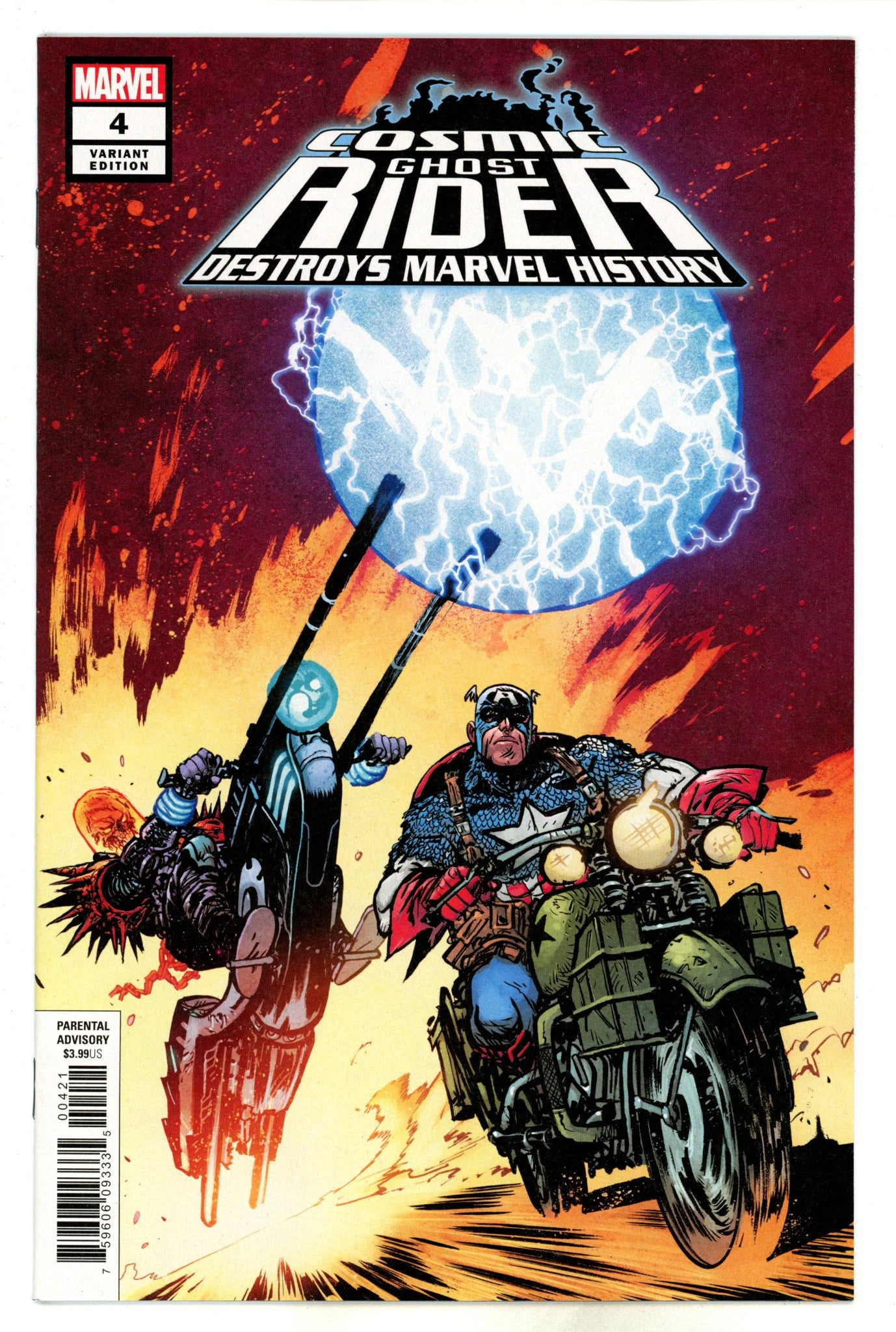 Cosmic Ghost Rider Destroys Marvel History 4 Johnson Variant