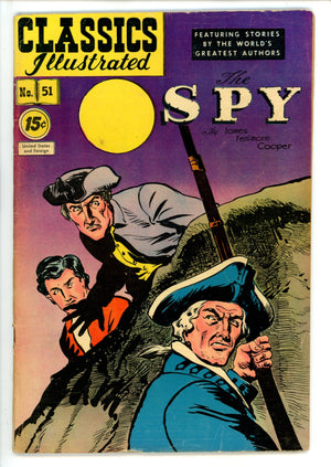 Classics Illustrated The Spy 51 HRN 89 VG+