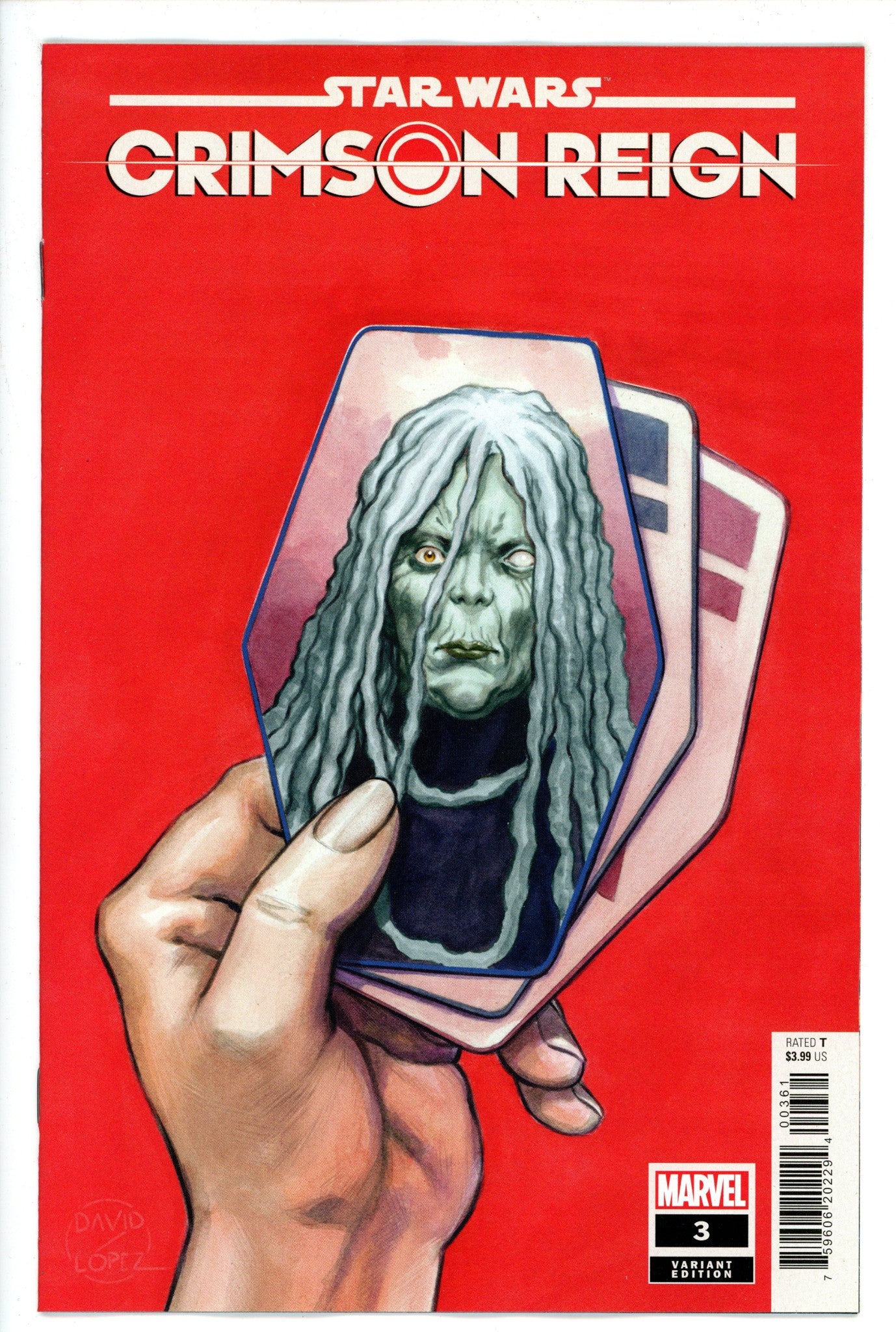 Star Wars Crimson Reign 3 Lopez Variant NM+