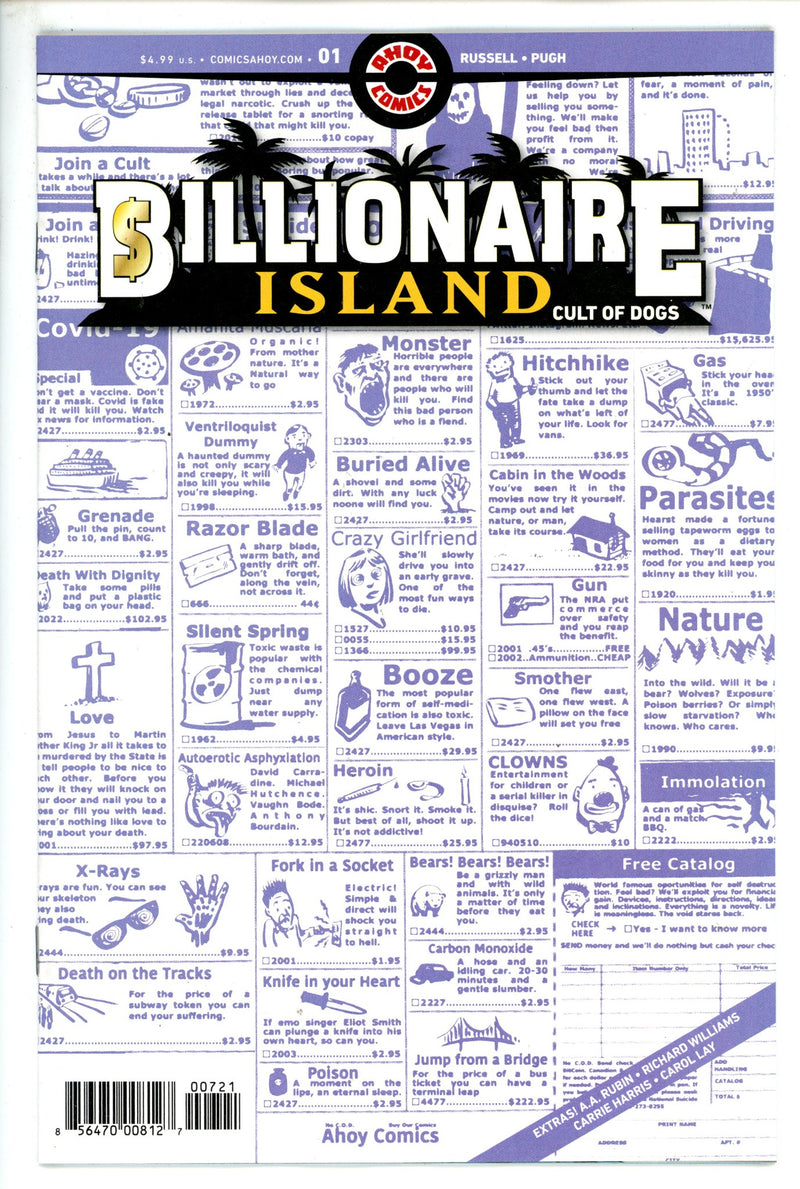 Billionaire Island Cult of Dogs 1 Wheeler Variant (2022)