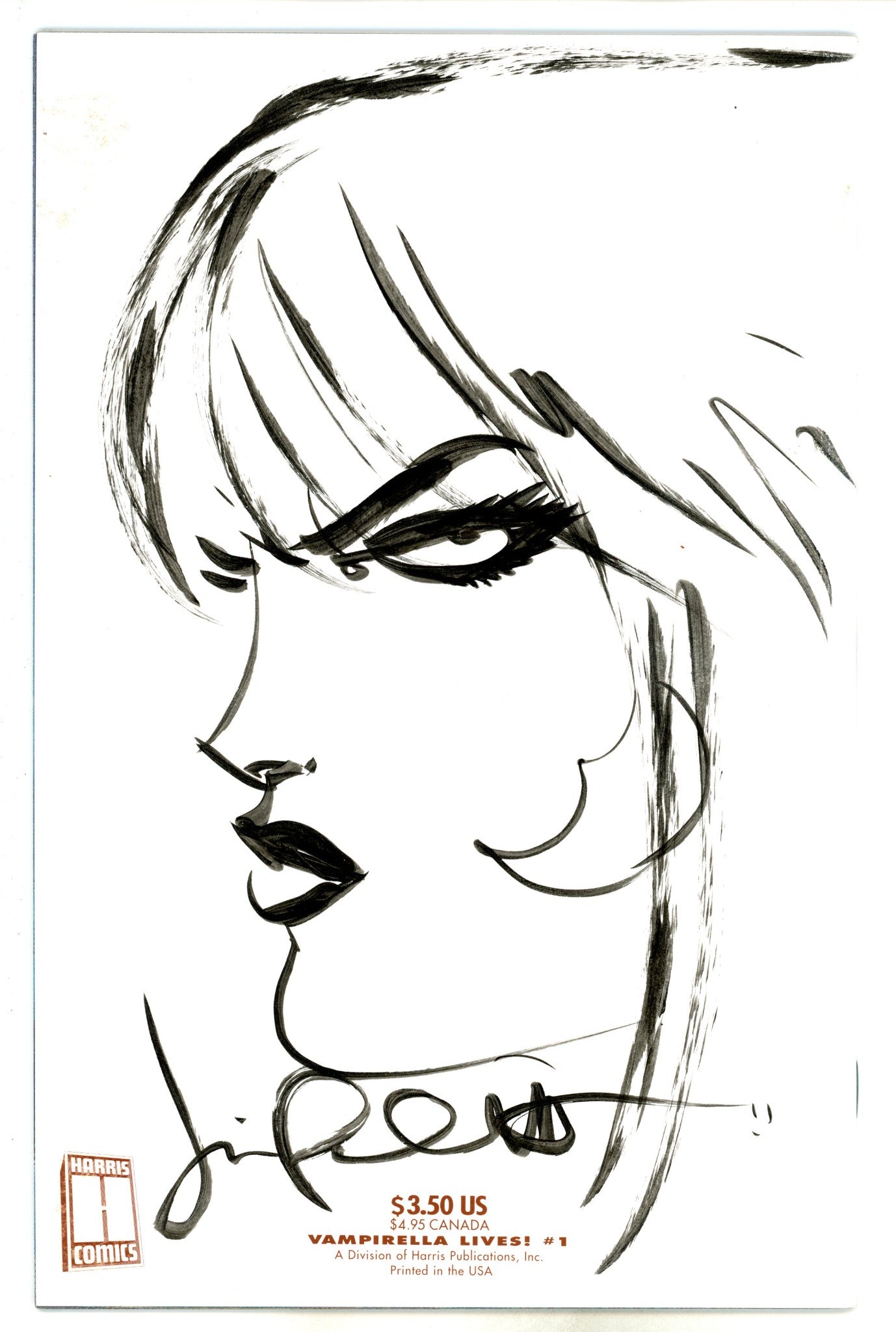 Vampirella Lives! 1 Sketch/Signed Palmiotti Signed Quesada