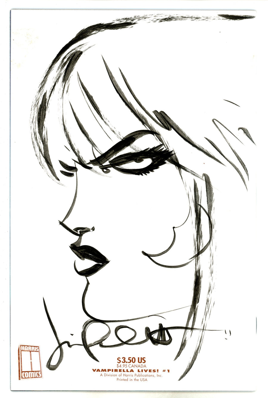 Vampirella Lives! 1 Sketch/Signed Palmiotti Signed Quesada