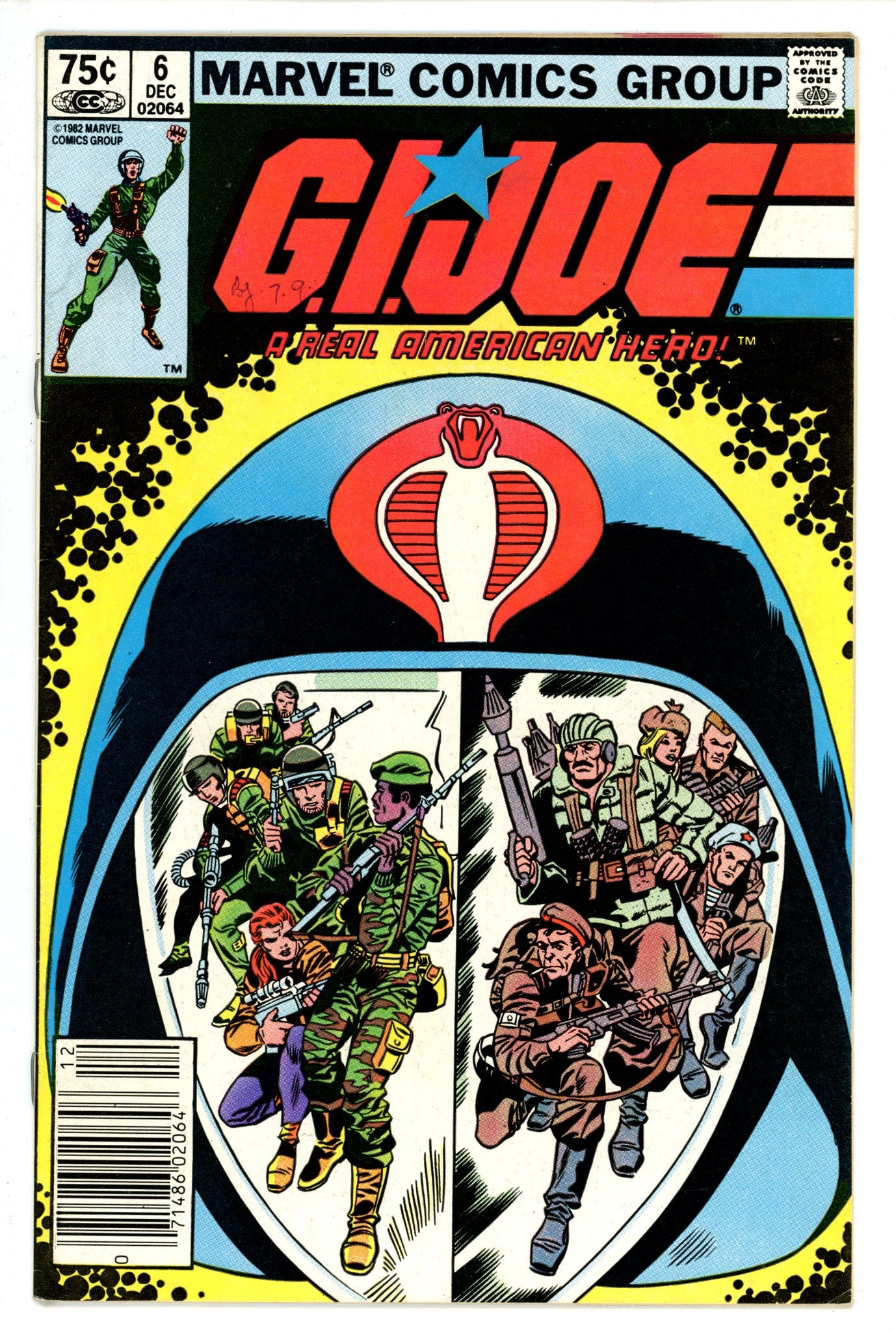G.I. Joe, A Real American Hero 6 Canadian Price Variant FN/VF (1982)