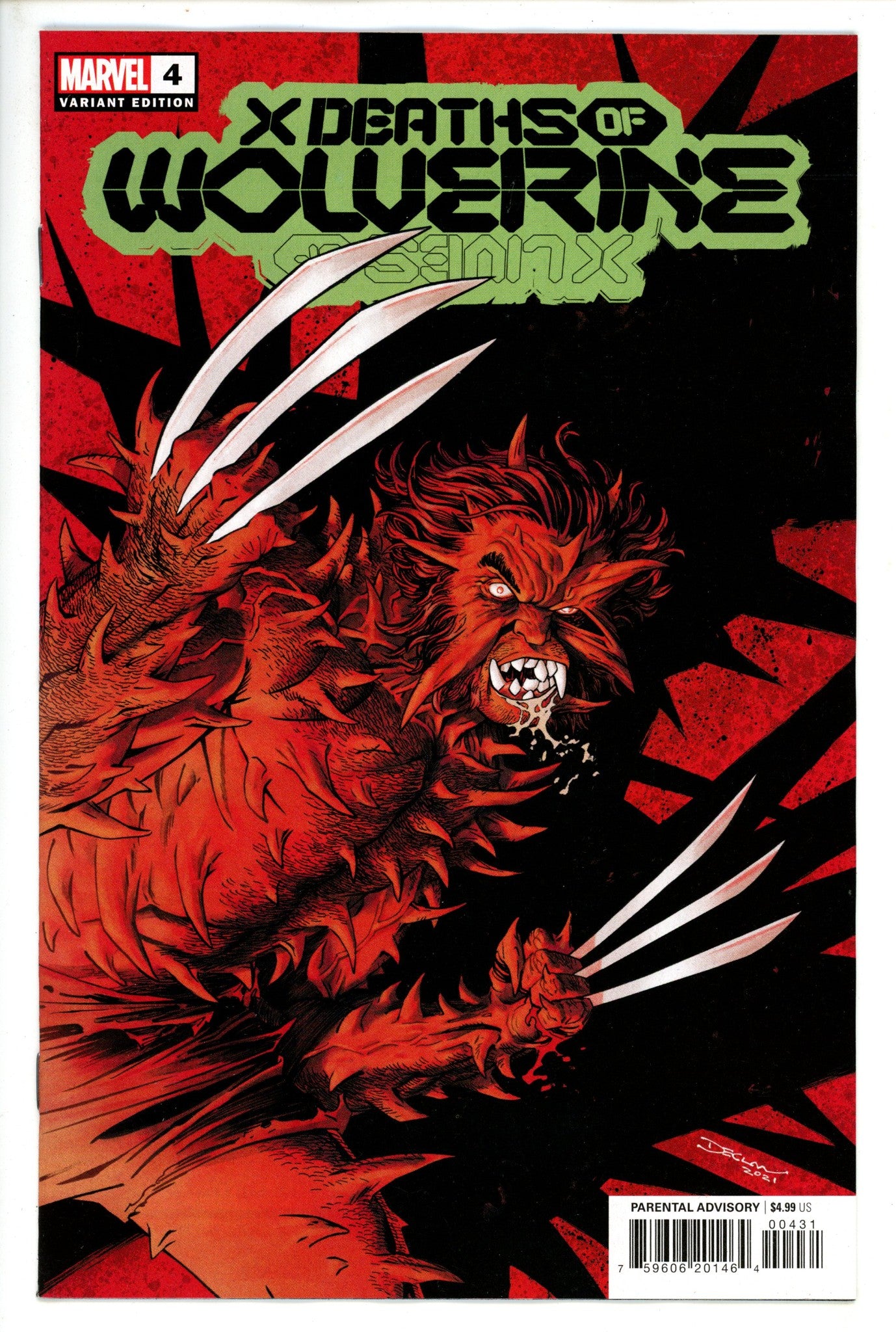 X Deaths of Wolverine 4 Shalvey Variant (2022)