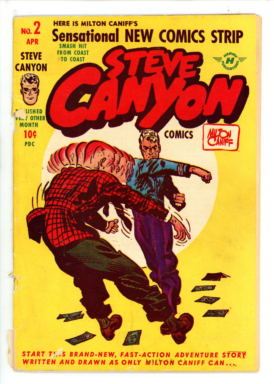 Steve Canyon Comics 2 Missing Multiple Story Pages
