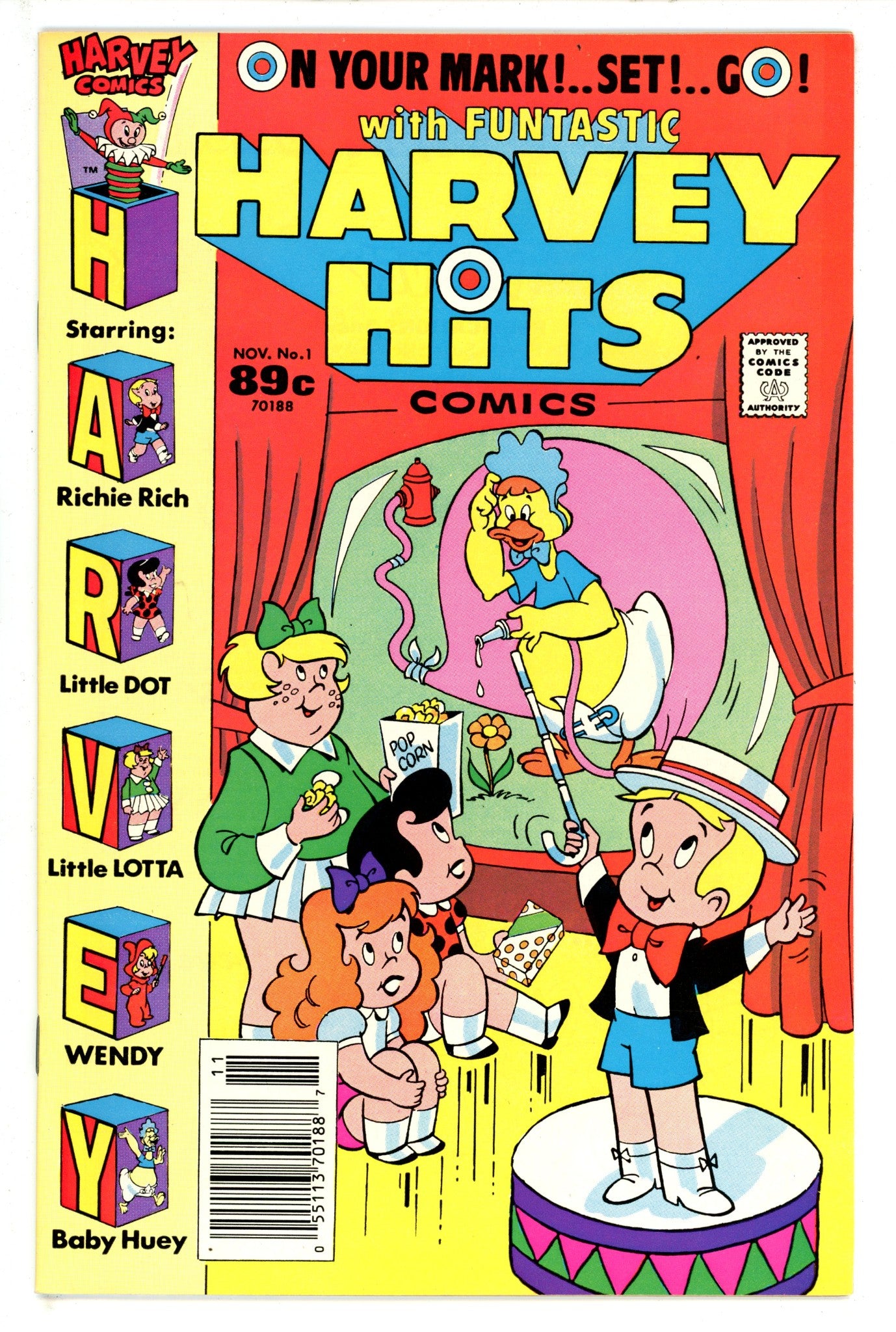 Harvey Hits 1 Canadian Price Variant VF/NM (1989)