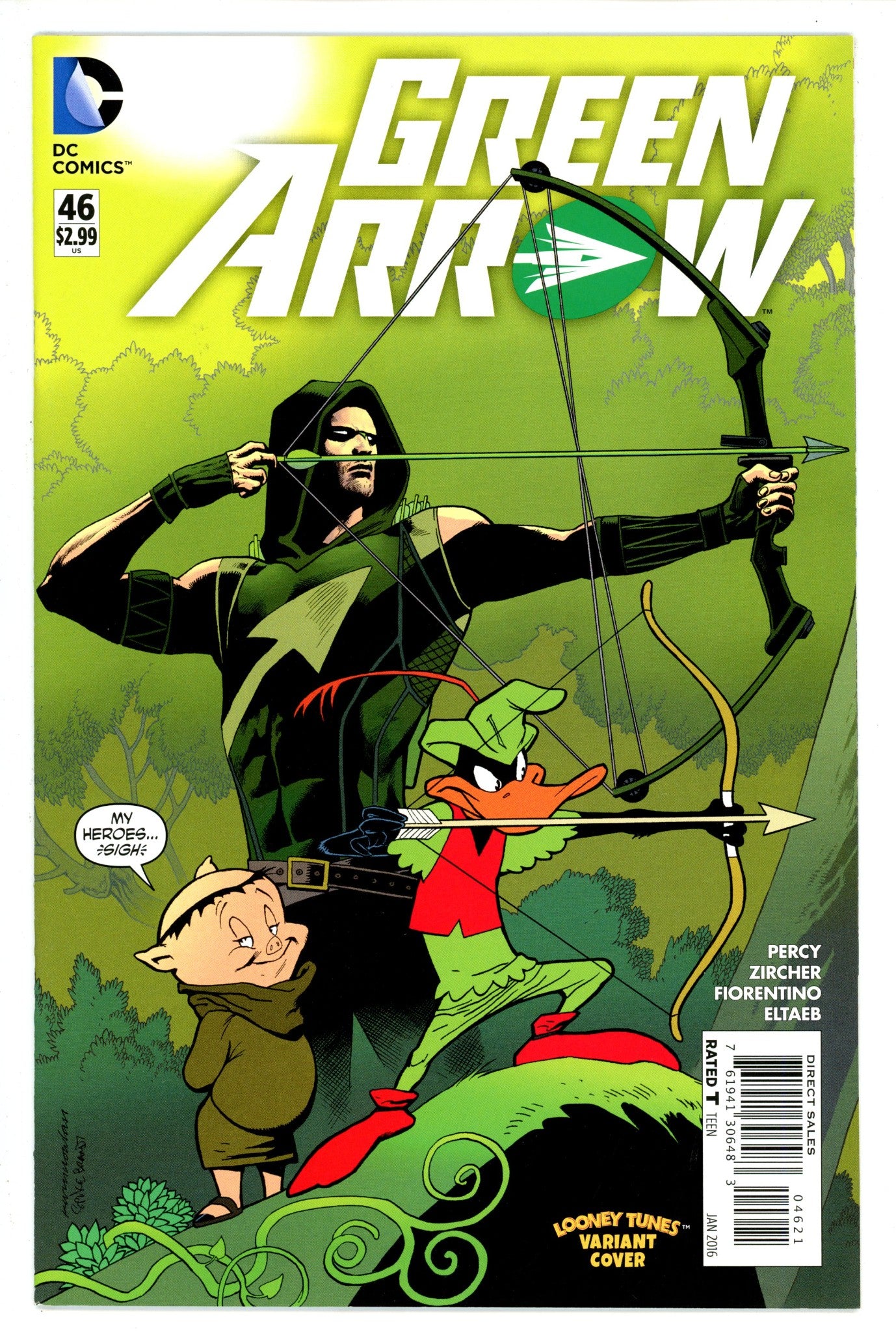 Green Arrow Vol 5 46 Looney Tunes Variant
