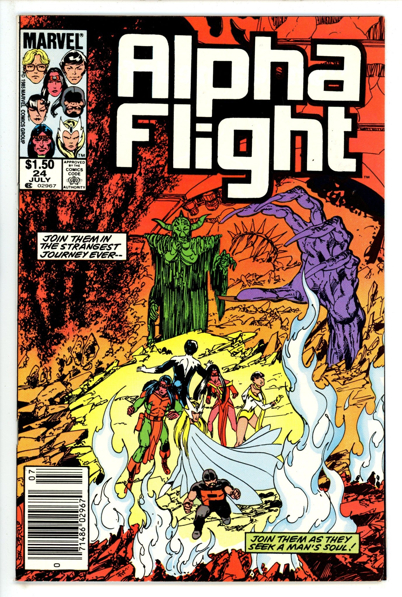 Alpha Flight Vol 1 24 Canadian Price Variant NM- (1985)