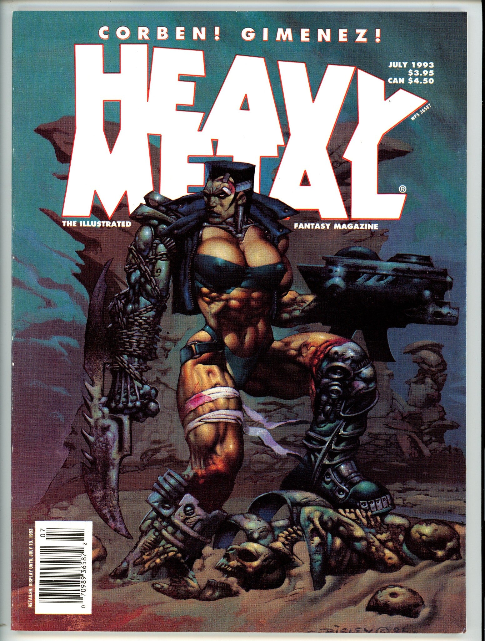 Heavy Metal Vol 1993 July VF-