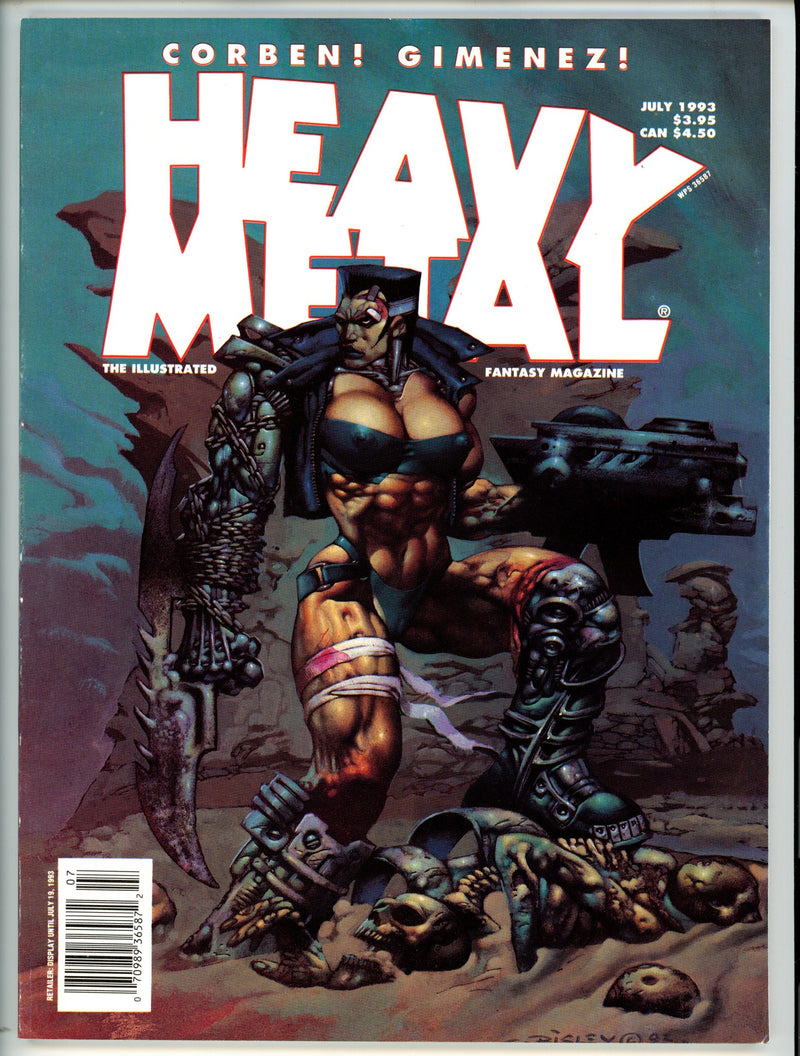 Heavy Metal Vol 1993 July VF-