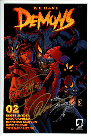 We Have Demons 2 Signed Synder and Capullo NM