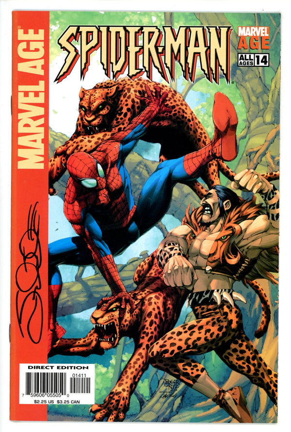 Marvel Age Spider-Man 14 Signed Igle