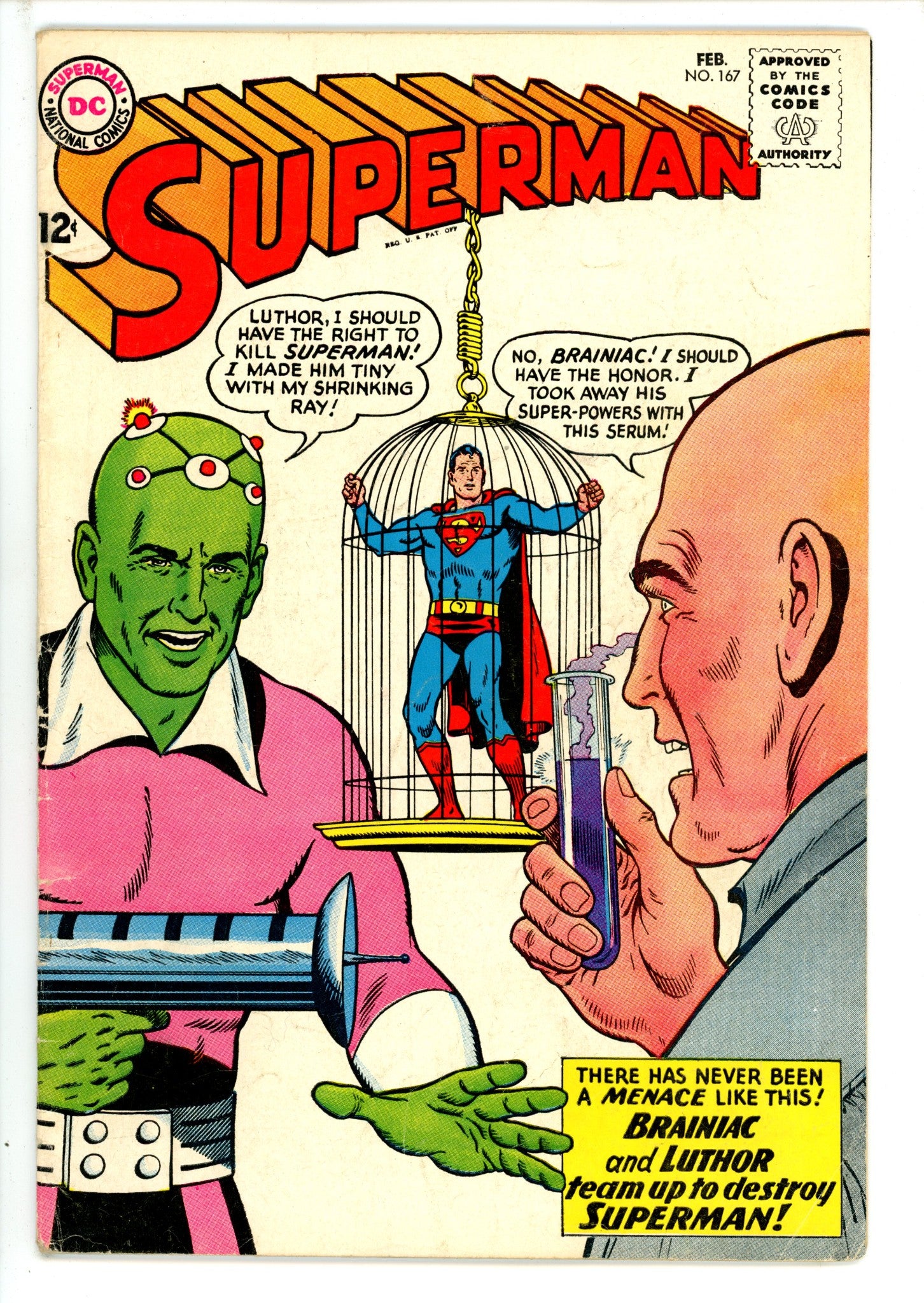 Superman Vol 1 167 VG- (1963)