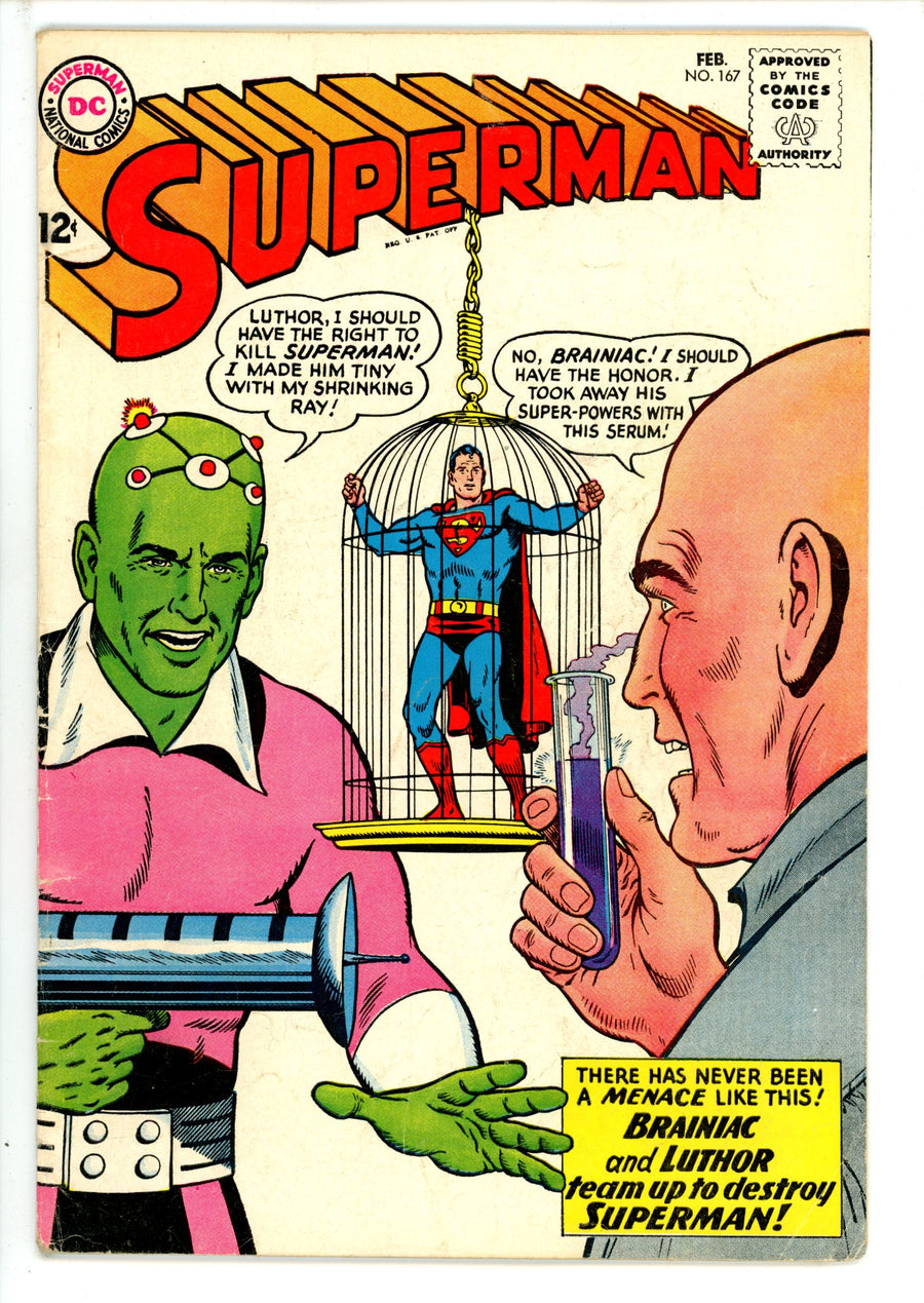 Superman Vol 1 167 VG- (1963)