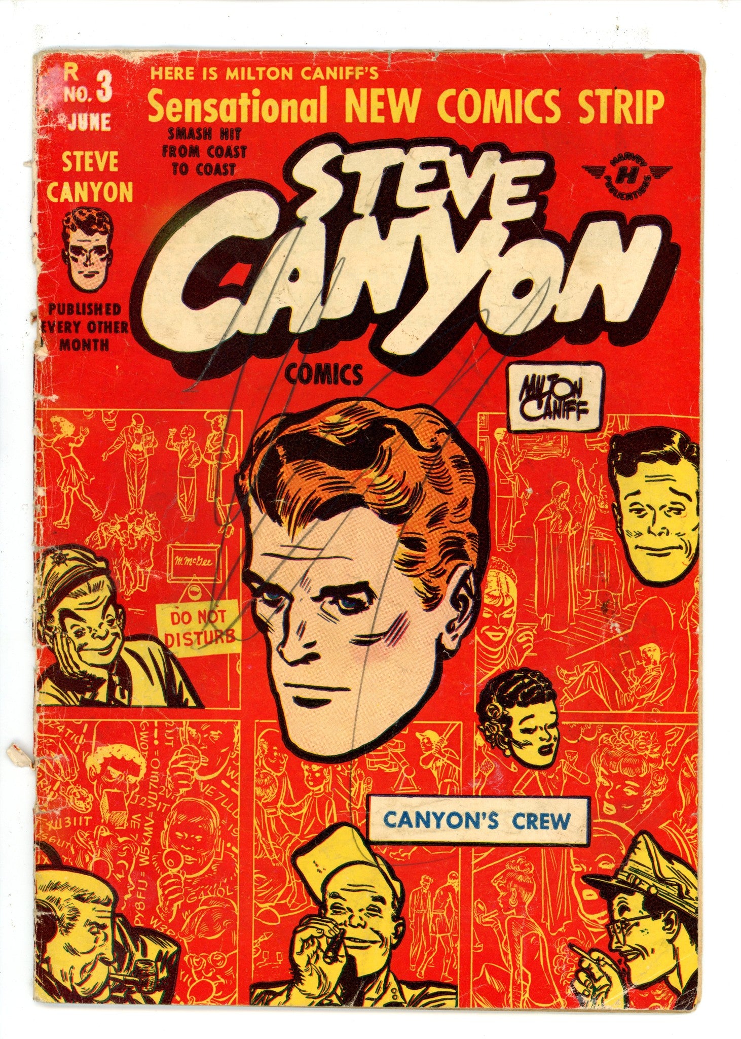Steve Canyon Comics 3 R Variant Cover Detached