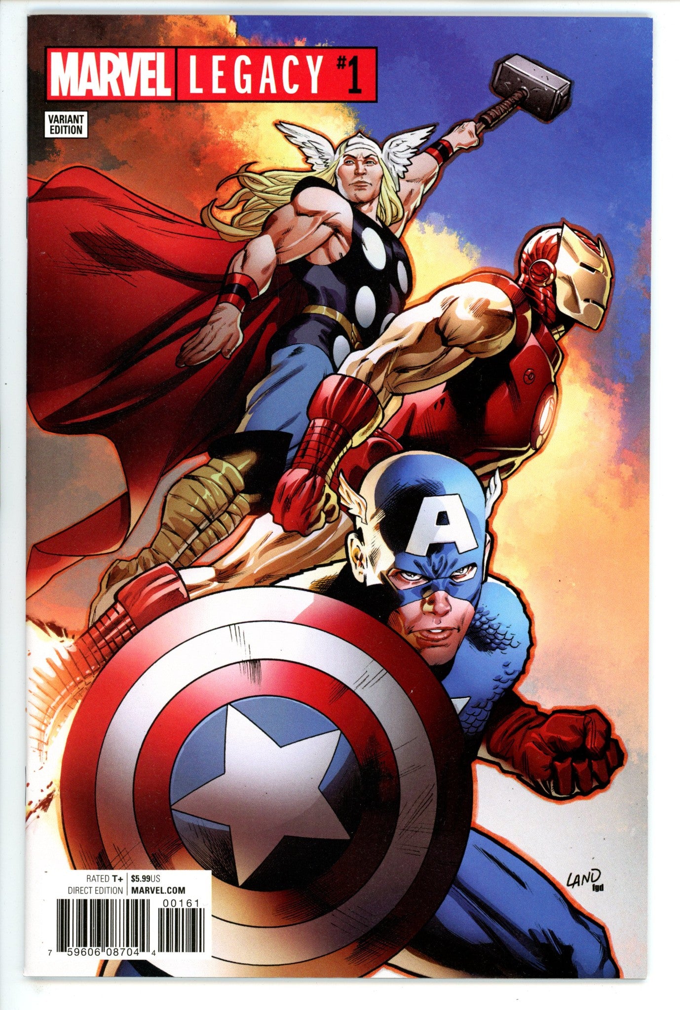 Marvel Legacy 1 Land Variant