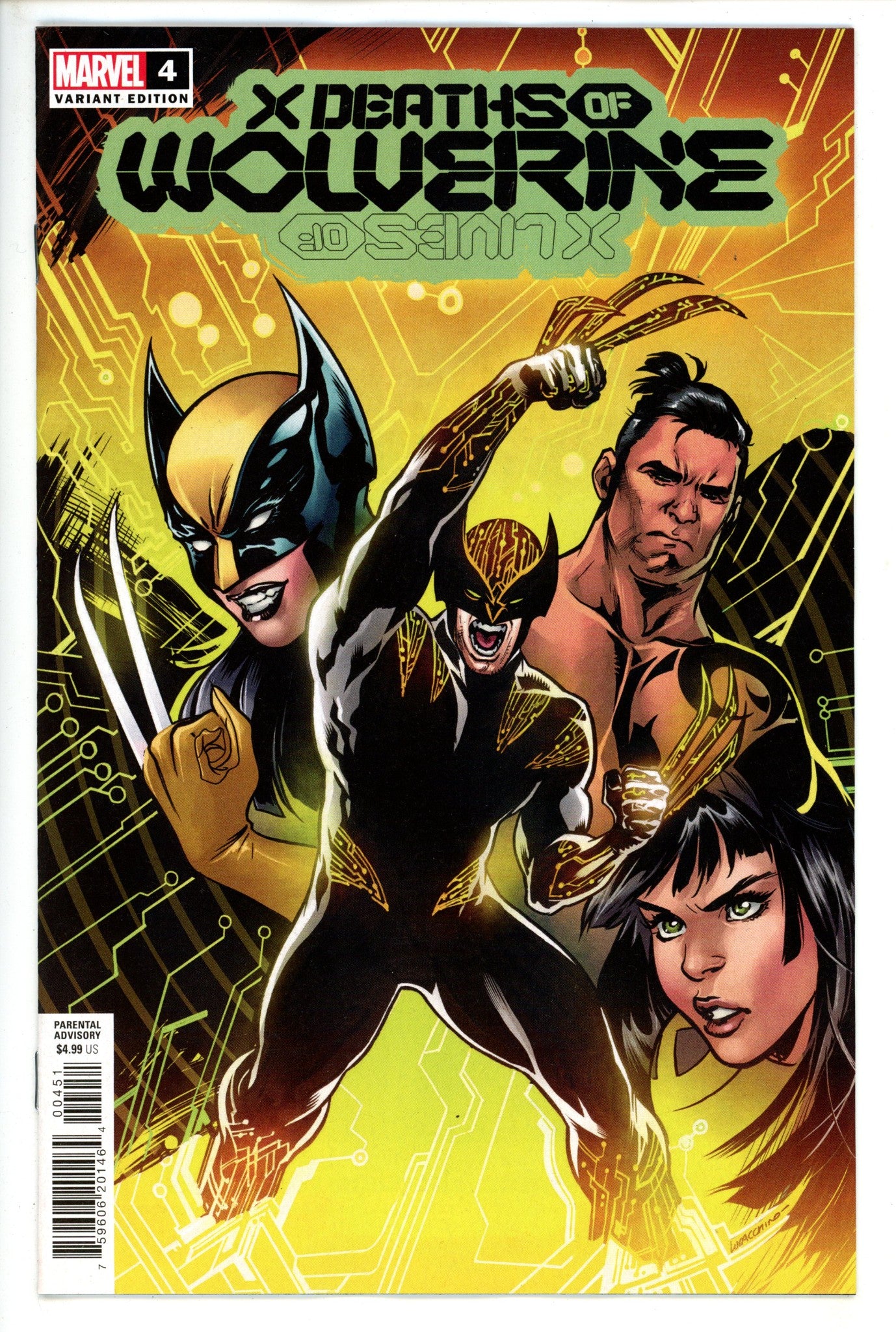 X Deaths of Wolverine 4 Lupacchino Variant NM-