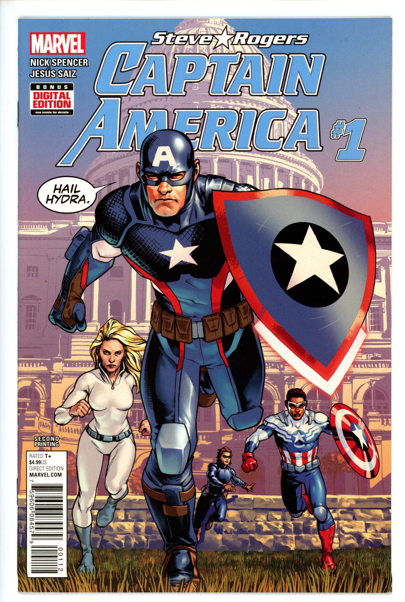 Captain America: Steve Rogers 1 2nd Print VF