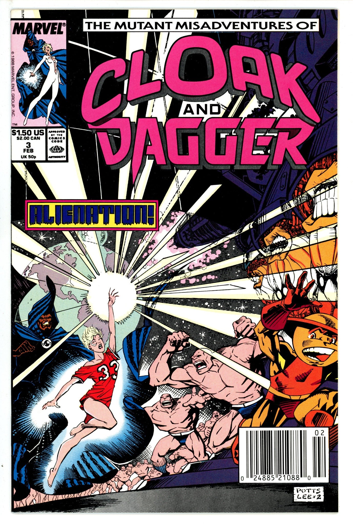 The Mutant Misadventures of Cloak and Dagger 3 Newsstand (1989)