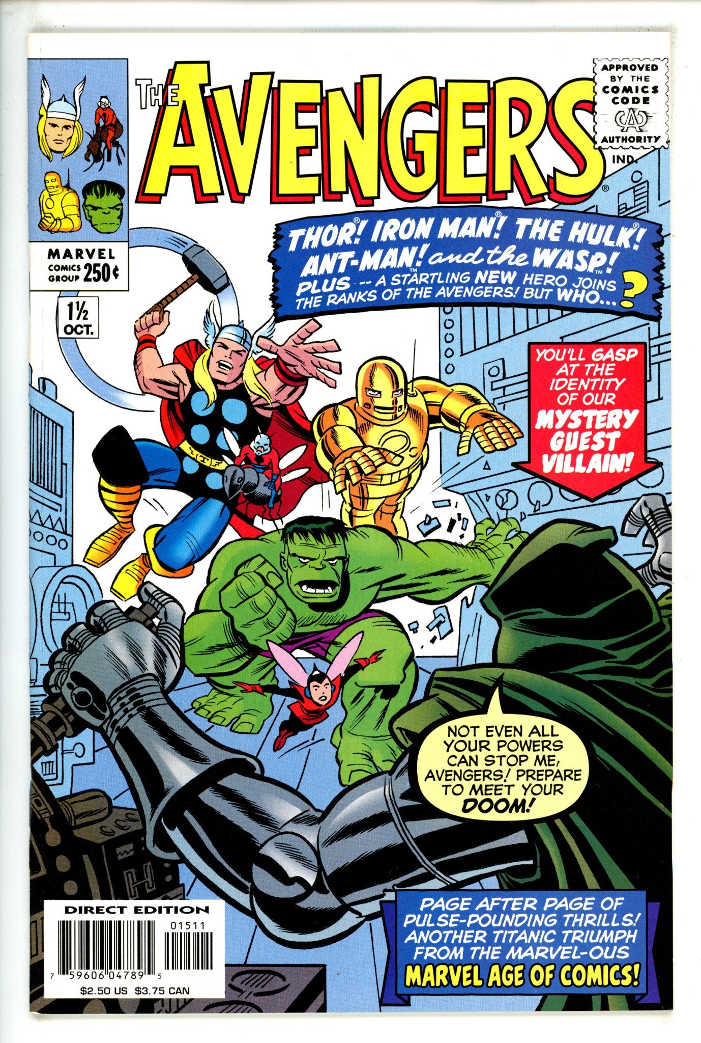 The Avengers Vol 1 1 1 / 2 NM (1999)