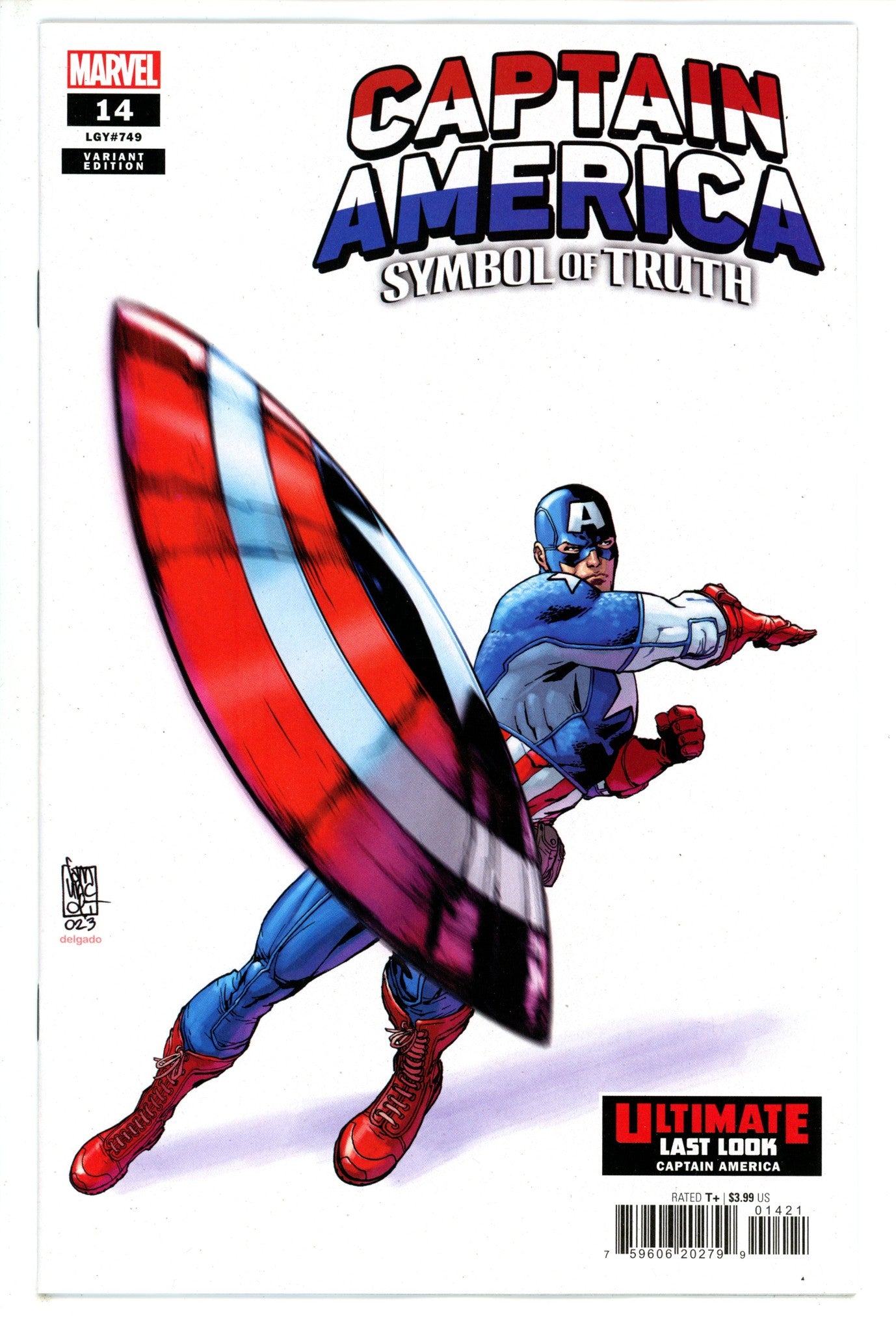 Captain America Symbol Of Truth 14 Camuncoli Ultimate Last Look Variant (2023)