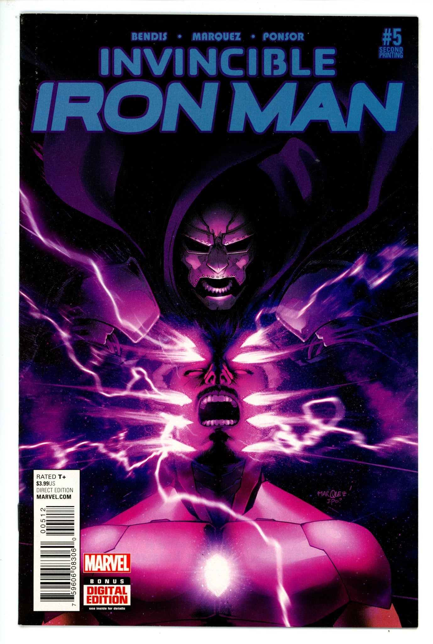 Invincible Iron Man Vol 2 5 2nd Print VF-