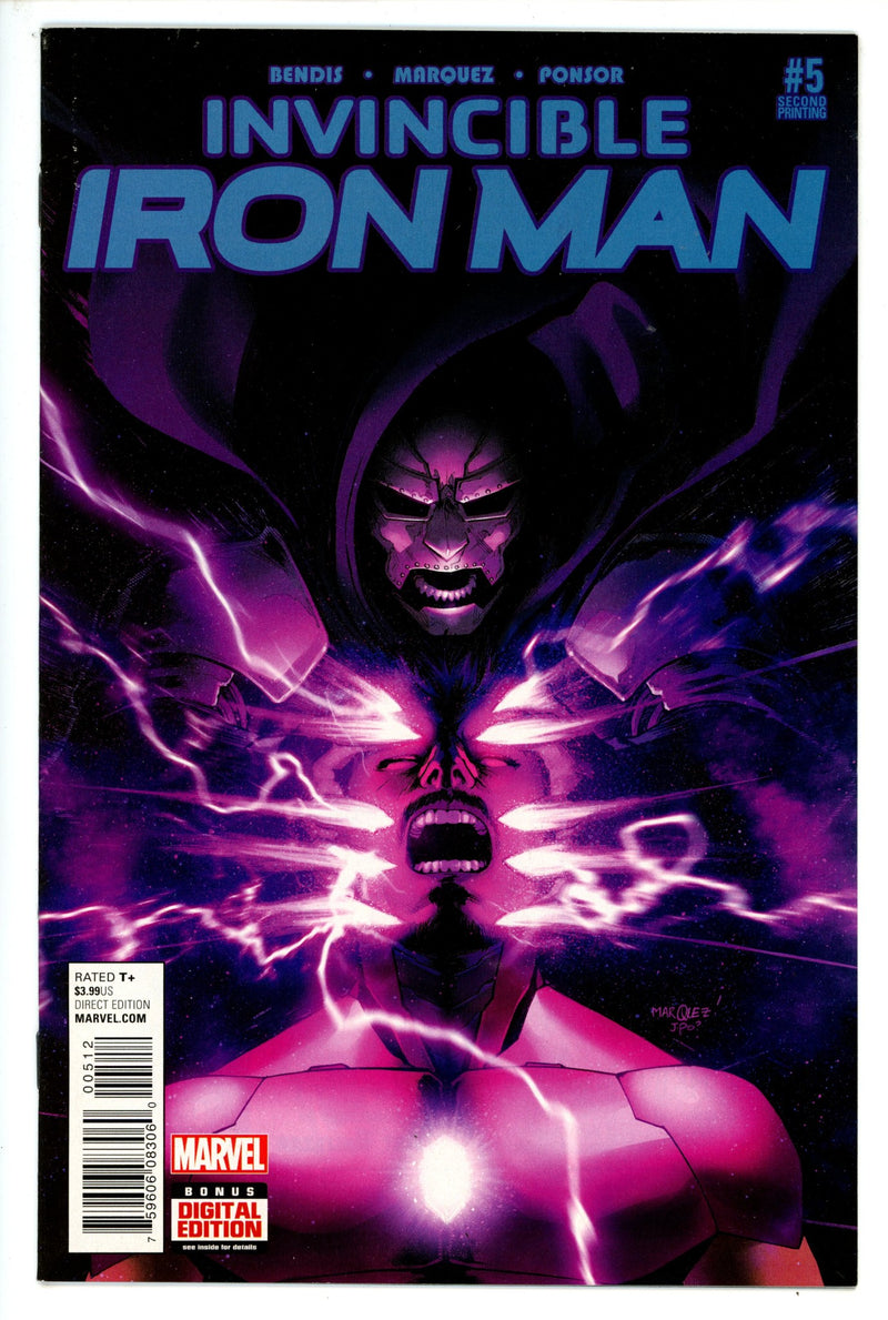 Invincible Iron Man Vol 2 5 2nd Print VF-