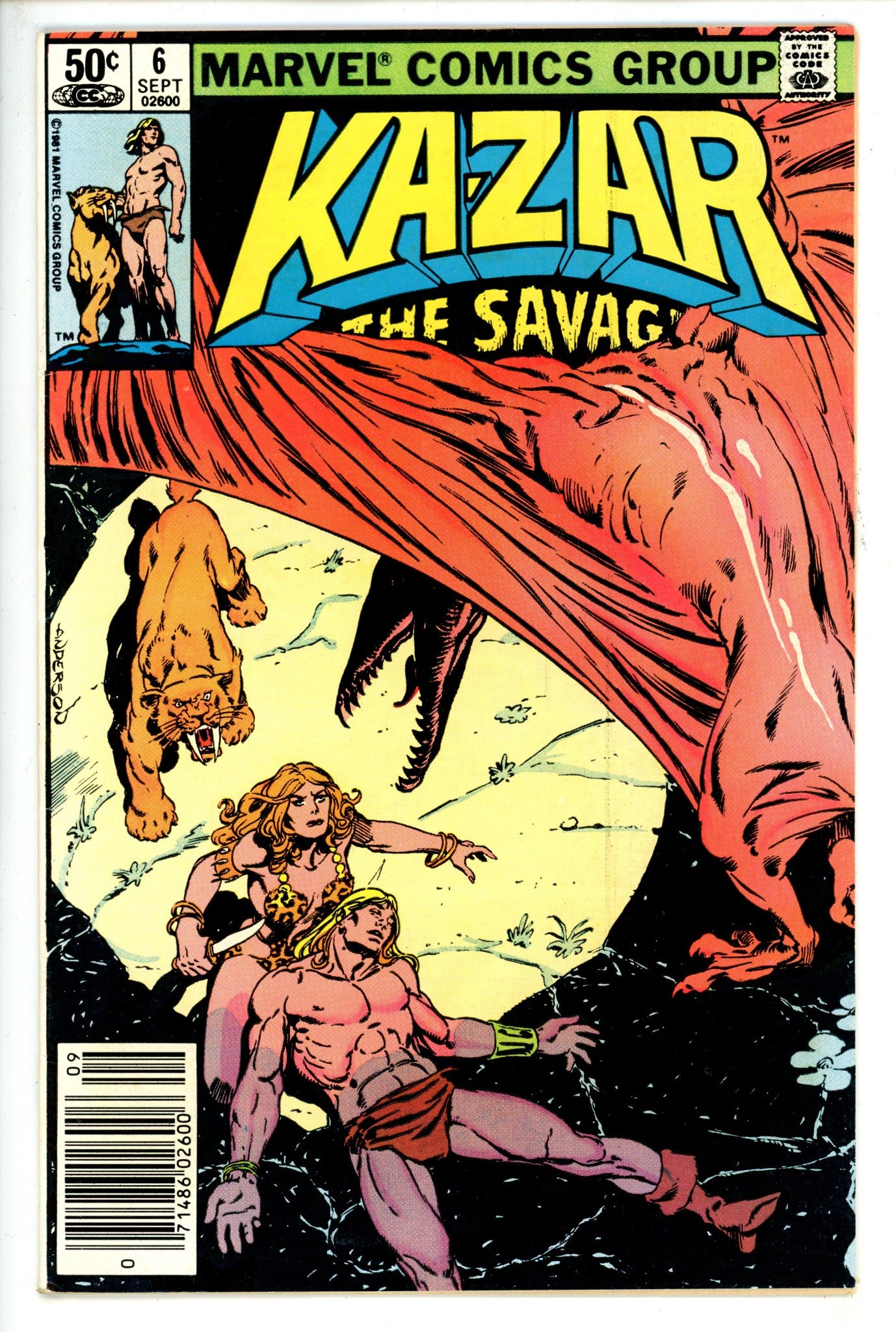 Ka-Zar the Savage Vol 3 6 Newsstand
