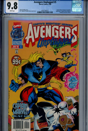 Avengers Unplugged 5 CGC 9.8 (1996)