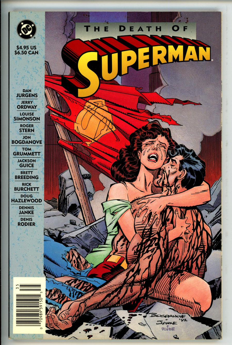 Superman The Death Of Superman 1st Print Newsstand TPB