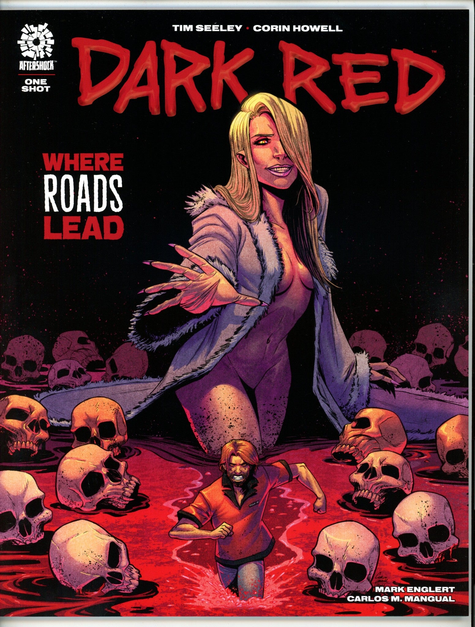 Dark Red Where Roads Lead 1 (2022)