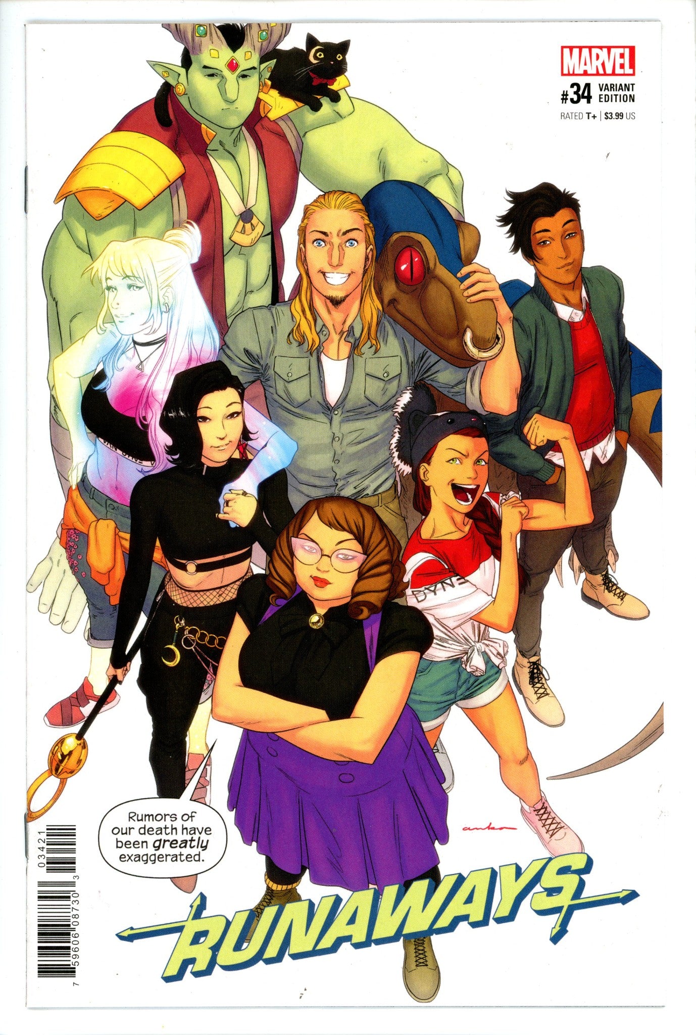 Runaways Vol 5 34 Anka Variant-Marvel-CaptCan Comics Inc