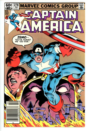 Captain America Vol 1 278 Newsstand