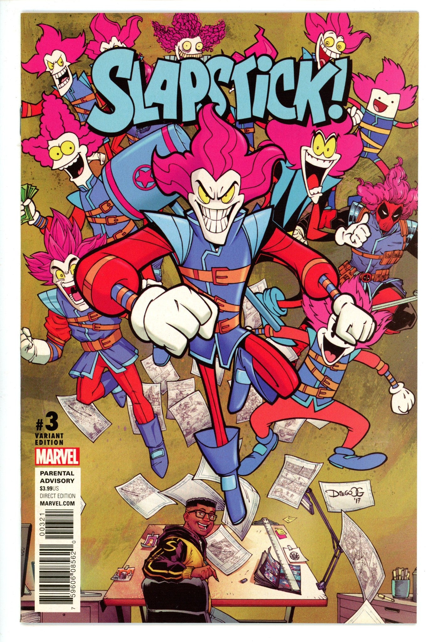 Slapstick 3 Diego Variant NM-