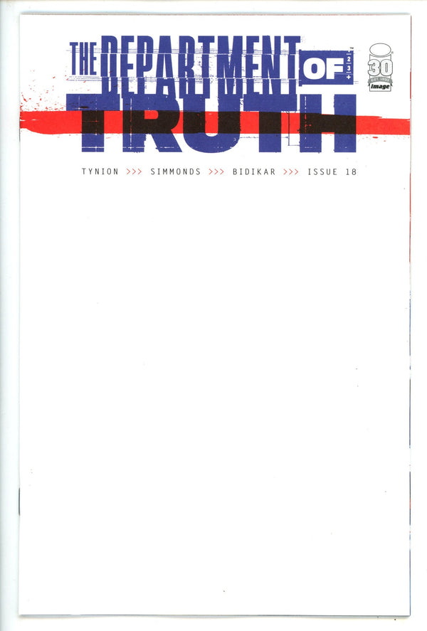 Department of Truth 18 Blank Variant (2022)