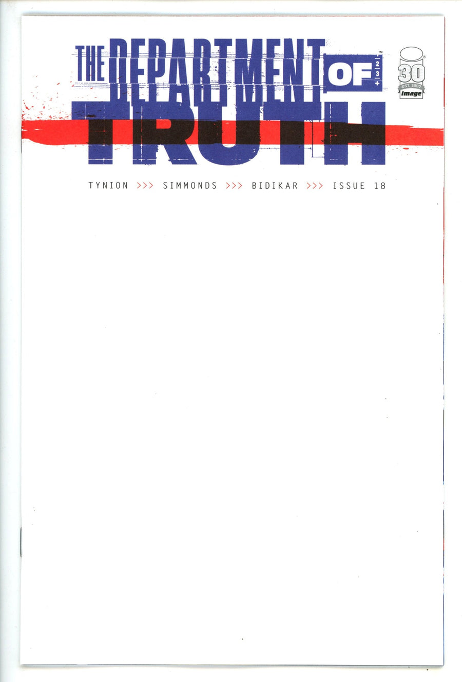Department of Truth 18 Blank Variant (2022)