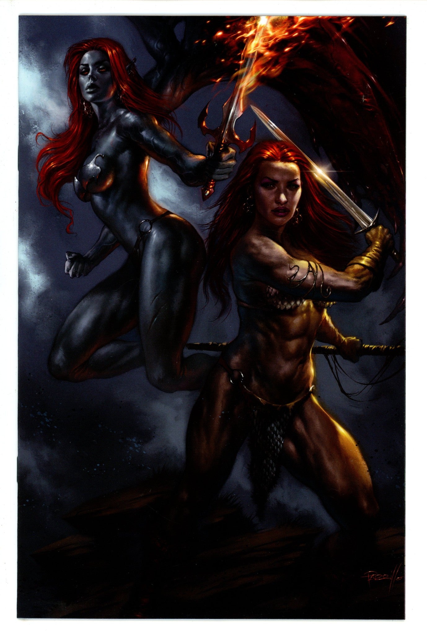 Red Sonja / Hell Sonja 1 Parrillo Virgin Variant NM- (2022)