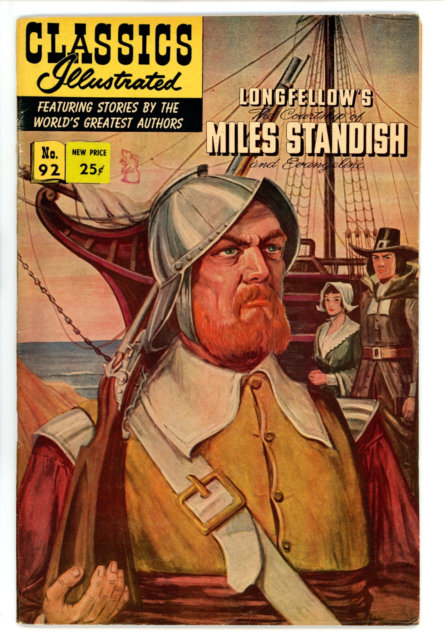 Classic Illustrated Courtship Of Miles Standish 92 HRN 166