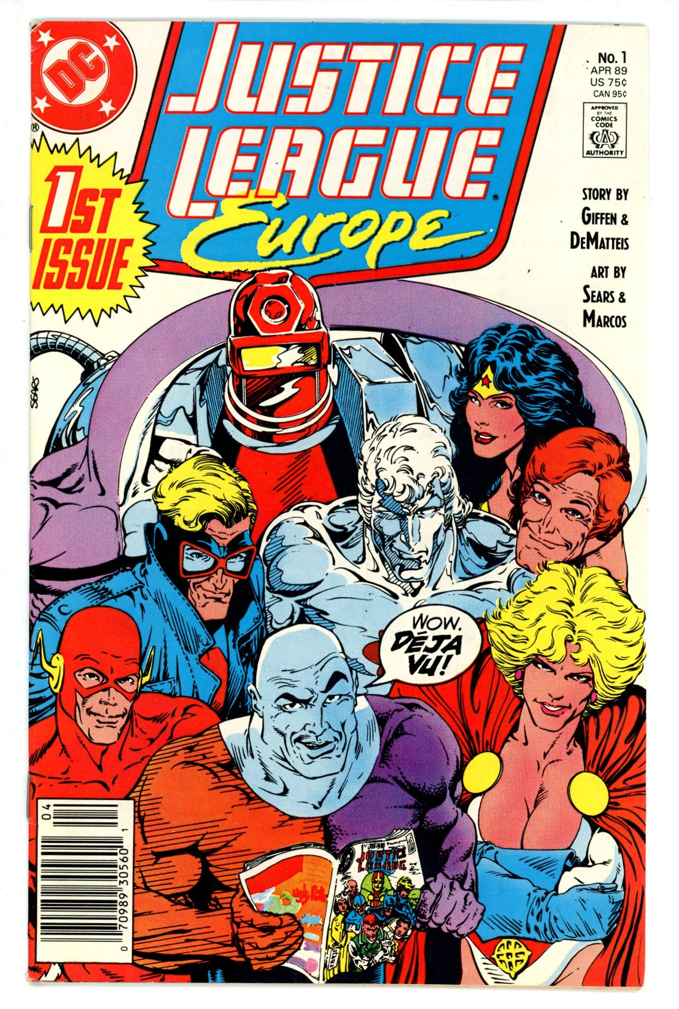 Justice League Europe 1 Newsstand (1989)