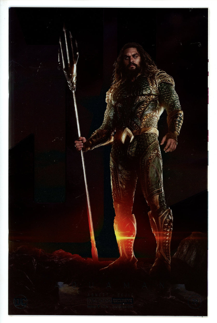 Aquaman Vol 8 28 NYCC Comic Con 2017 Convention Exclusive Silver Foil Variant NM