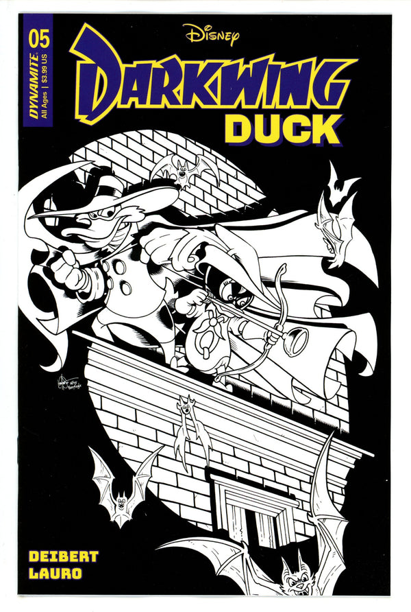 Darkwing Duck Vol 2 5 Haeser B&W Incentive Variant (2023)