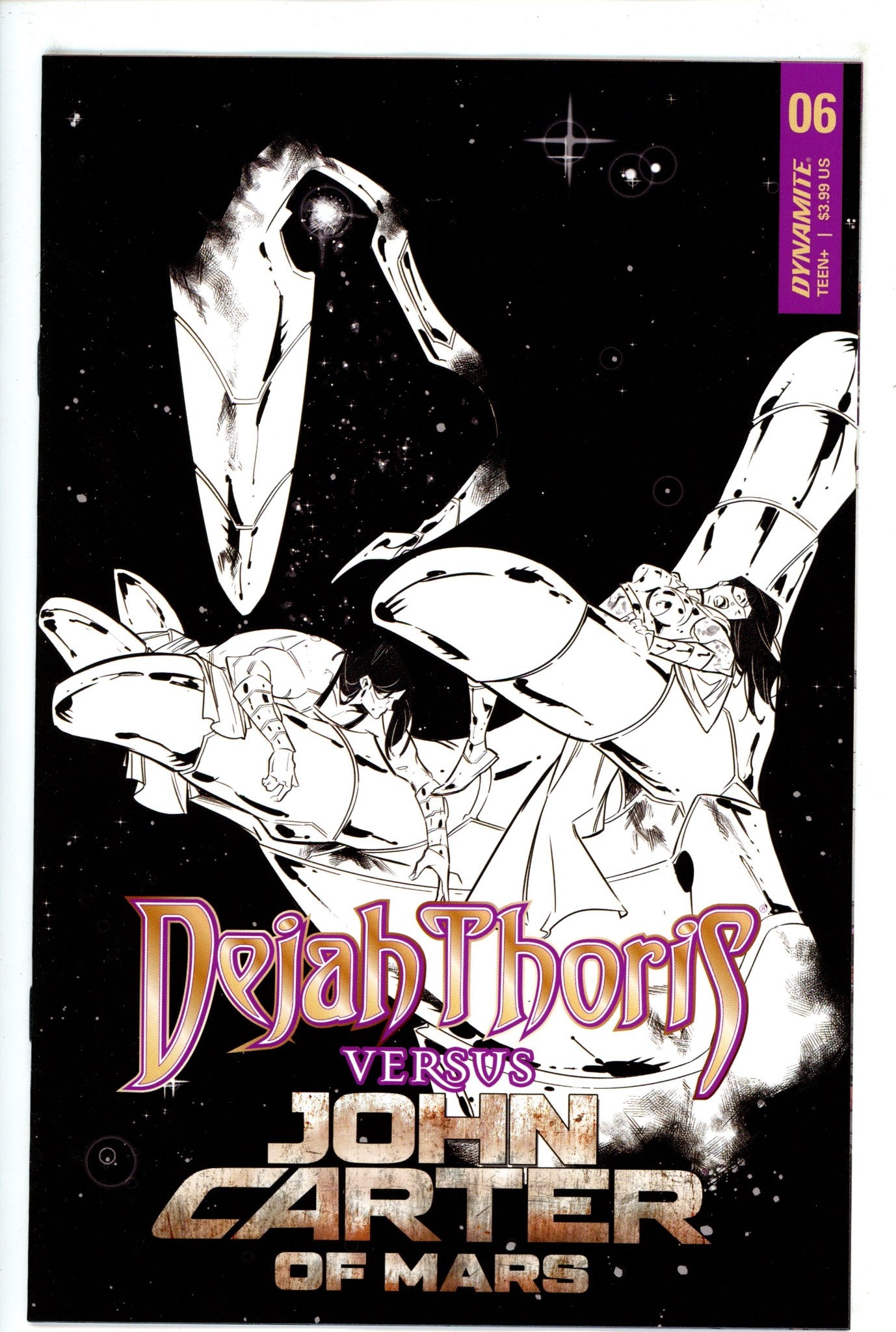 Dejah Thoris vs John Carter Warlord of Mars 6 Miracolo Variant