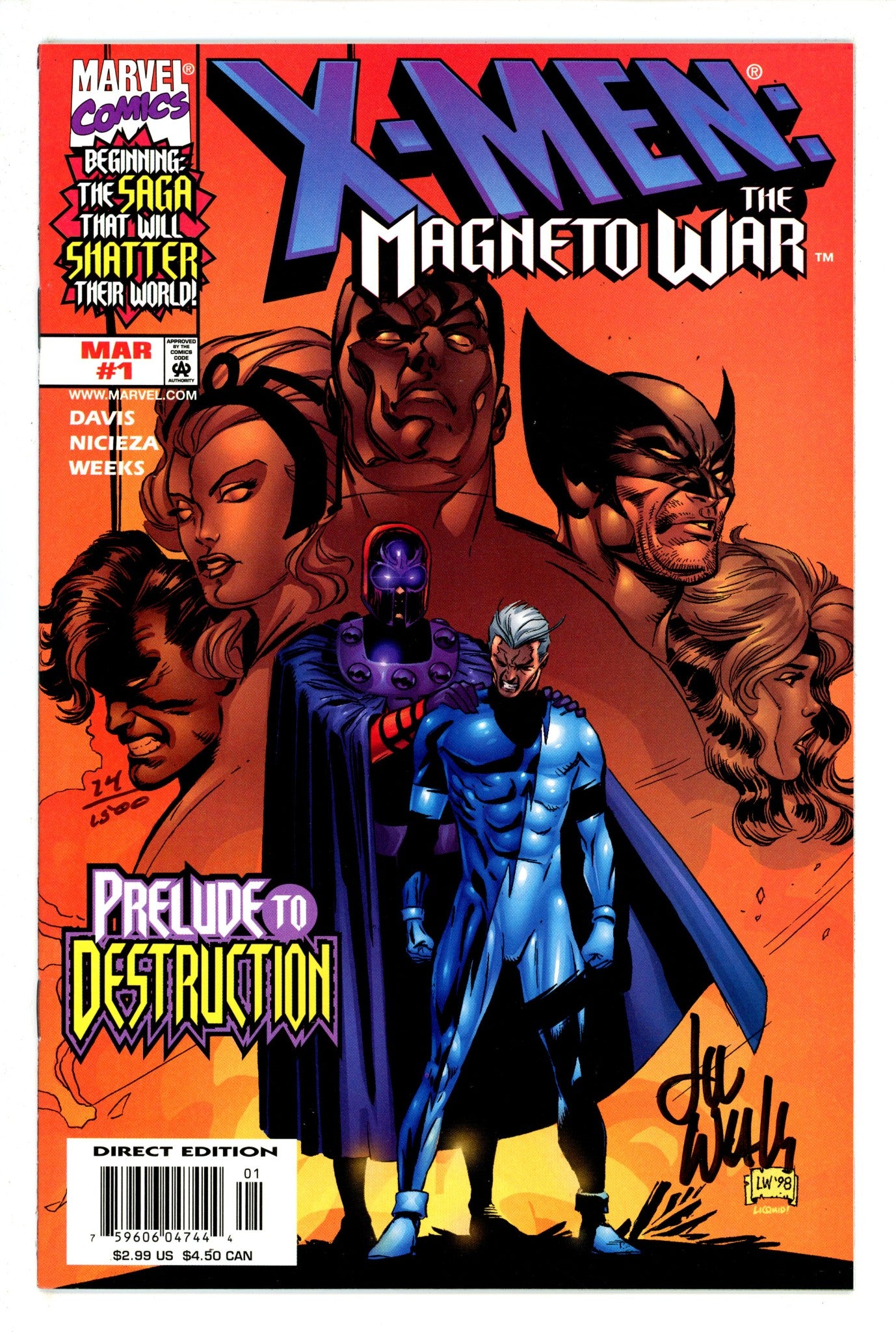 X-Men: Magneto War 1 NM (1999)