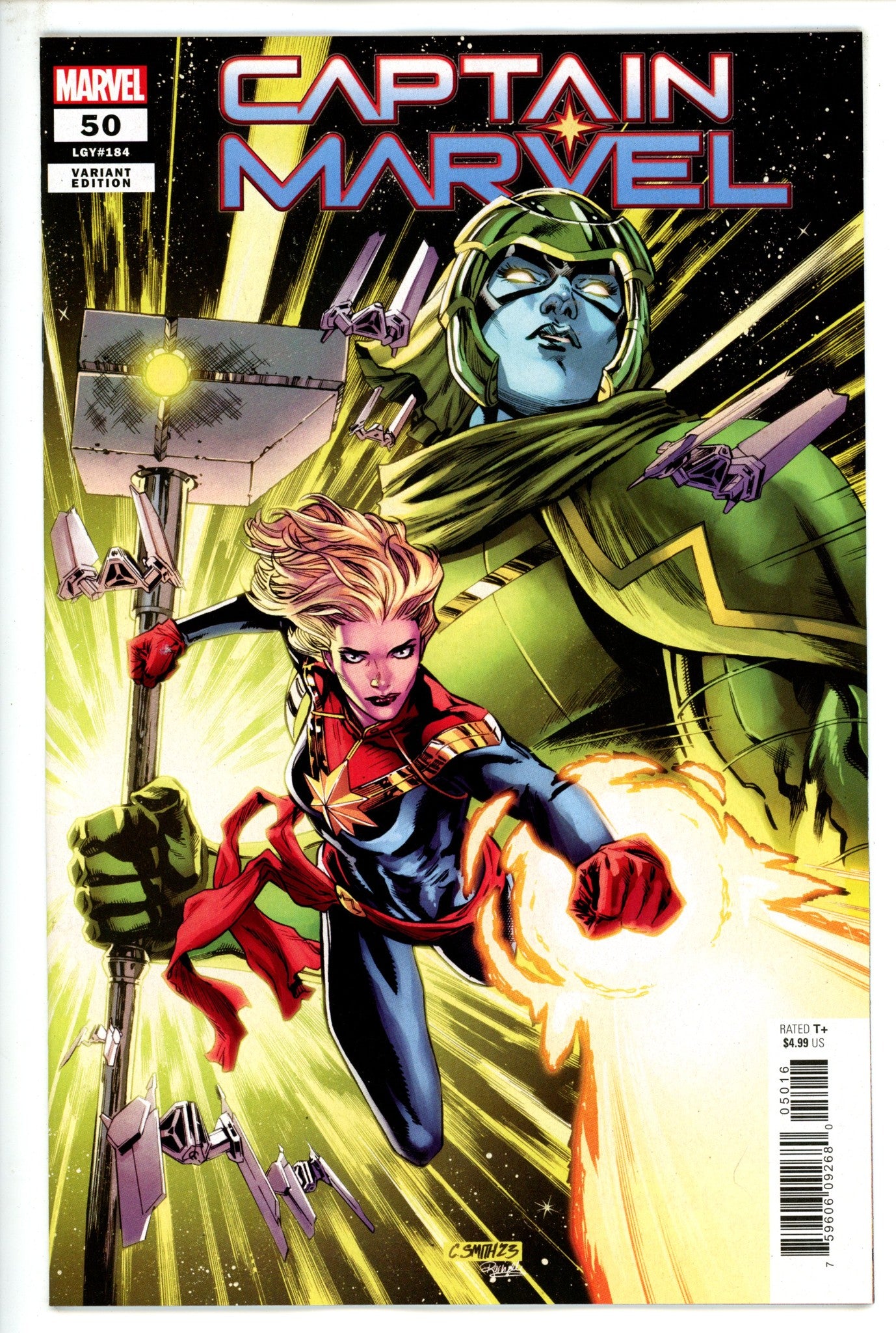 Captain Marvel Vol 11 50 Smith Incentive Variant NM- (2023)