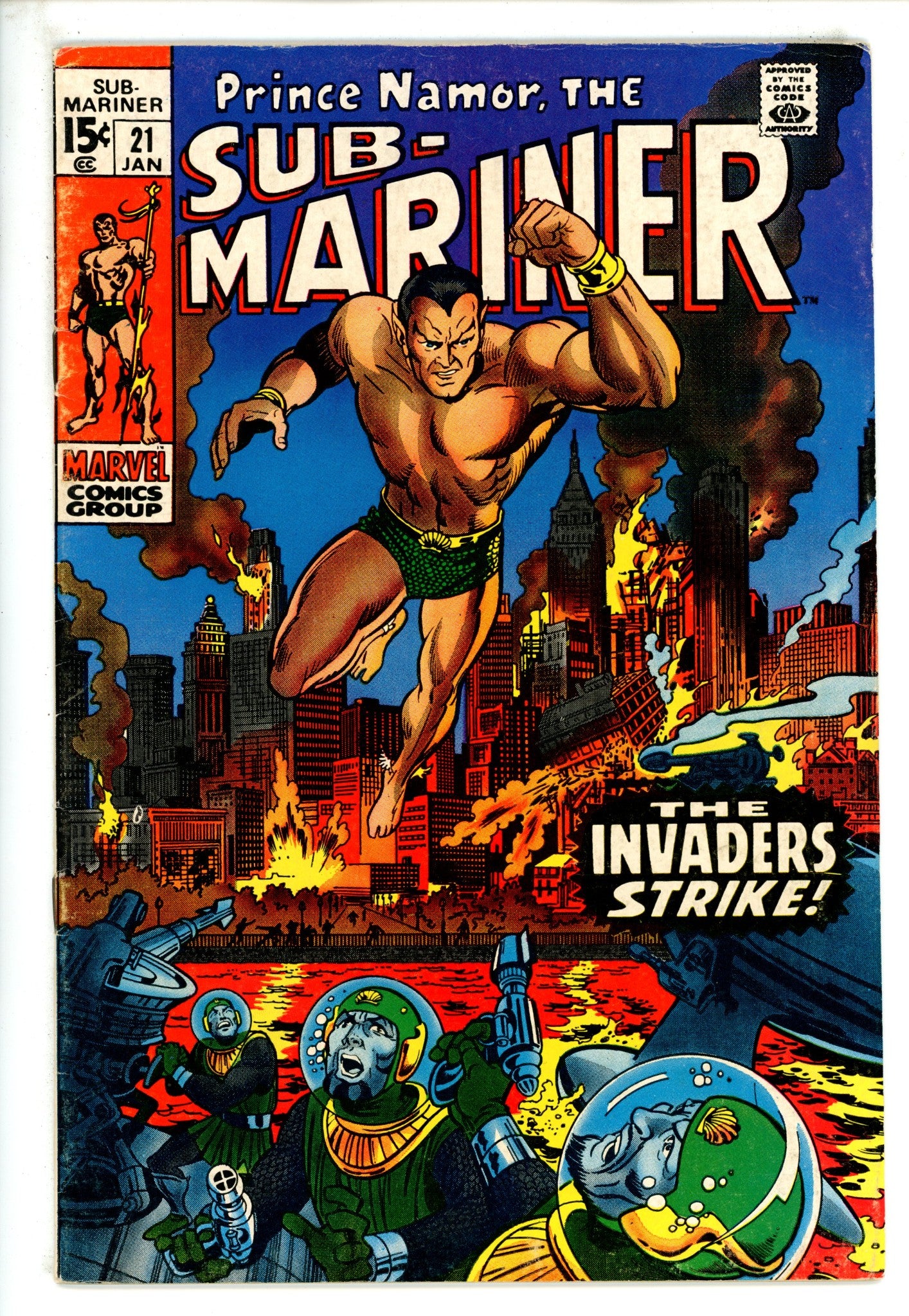 Sub-Mariner Vol 1 21 FN (1970)