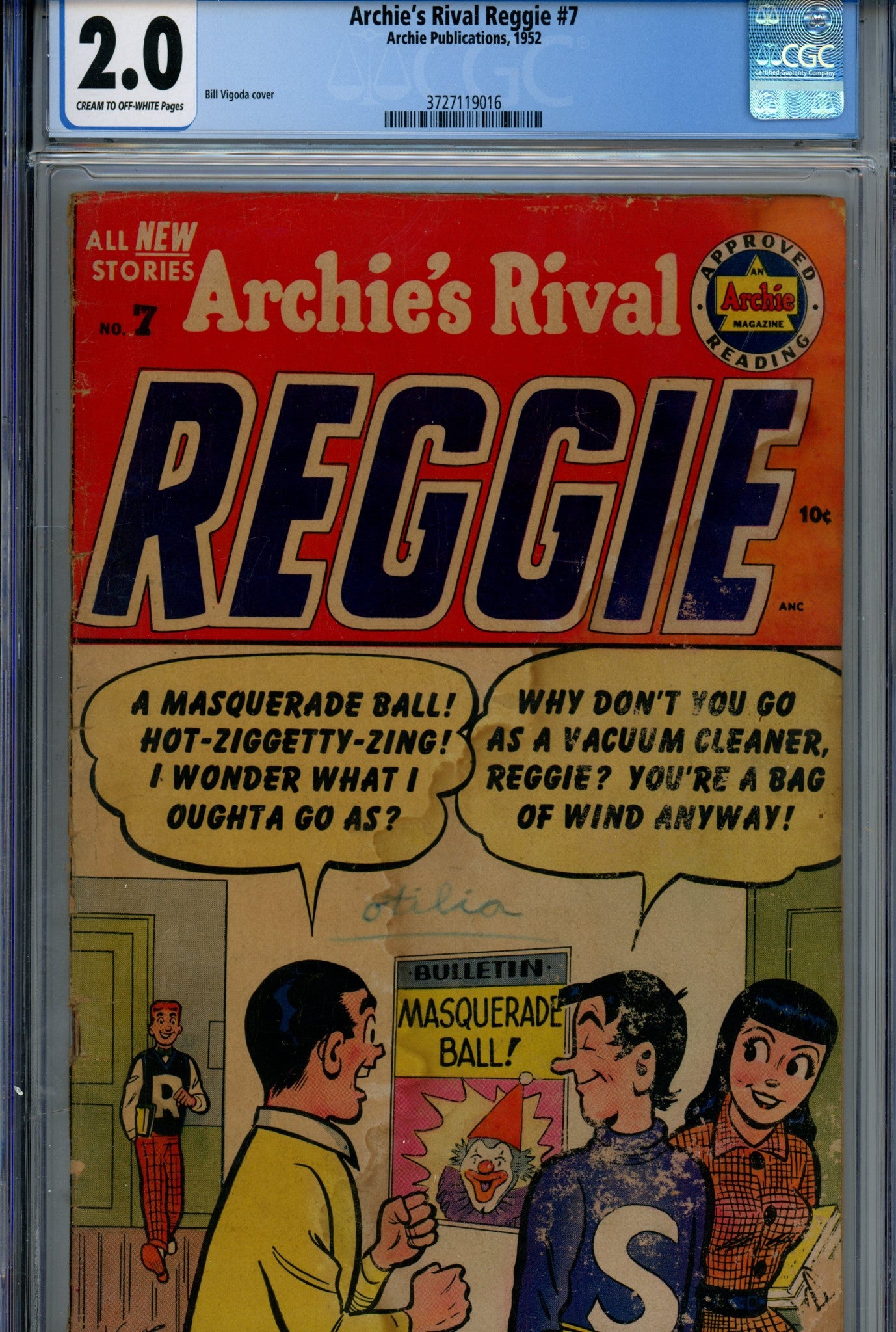 Archie's Rival Reggie 7 CGC 2.0 (1952)