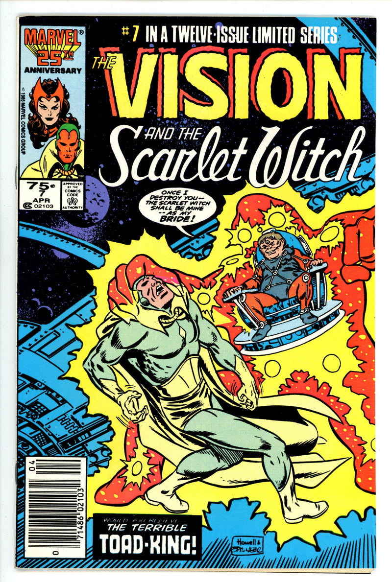 The Vision and the Scarlet Witch Vol 2 7 Newsstand (1986)