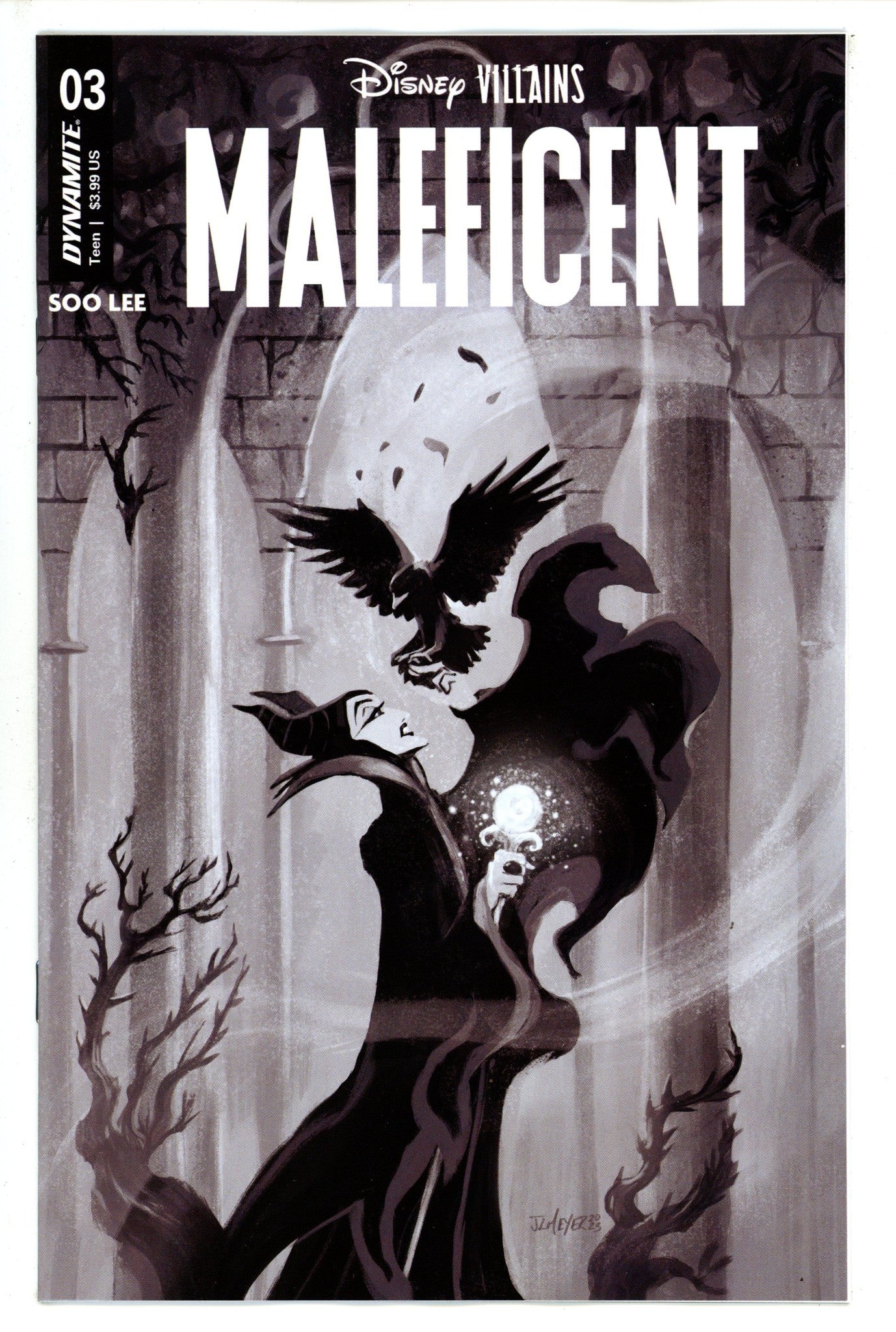 Disney Villains Maleficent 3 Meyer B&W Incentive Variant (2023)