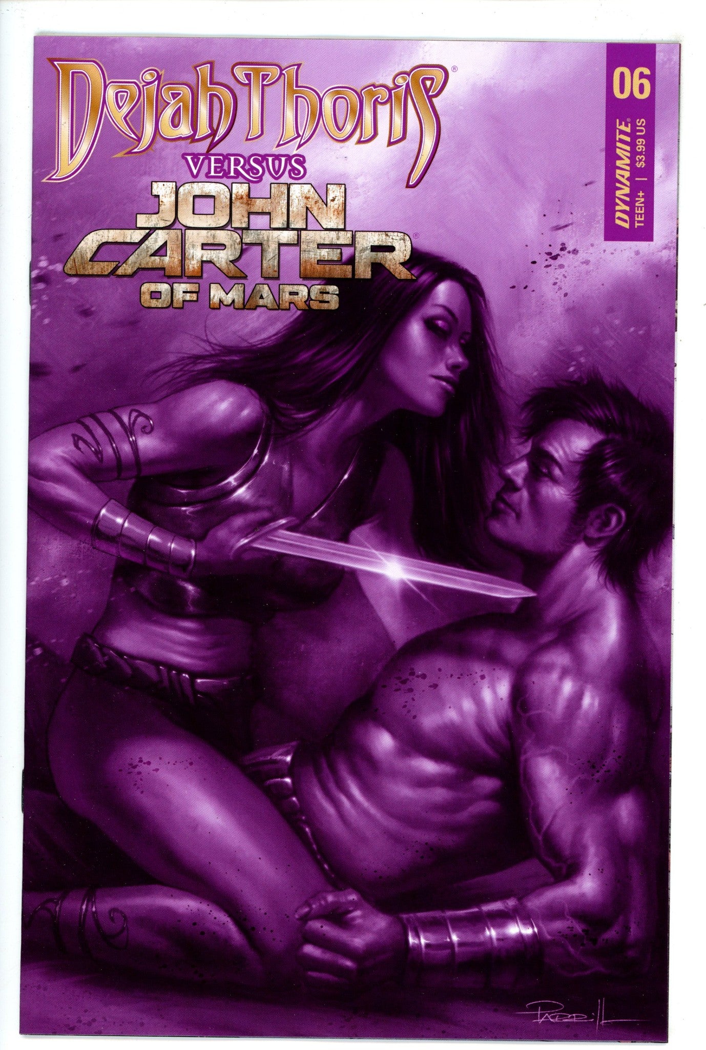 Dejah Thoris vs John Carter Warlord of Mars 6 Parrillo Variant (2022)